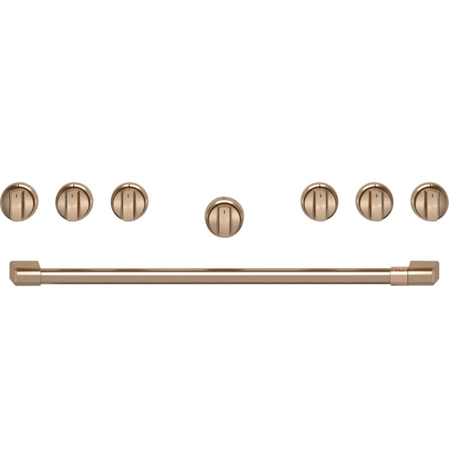 CAFÉ™ 36" Brushed Bronze Handle & Knob Set for Pro Range and Rangetop