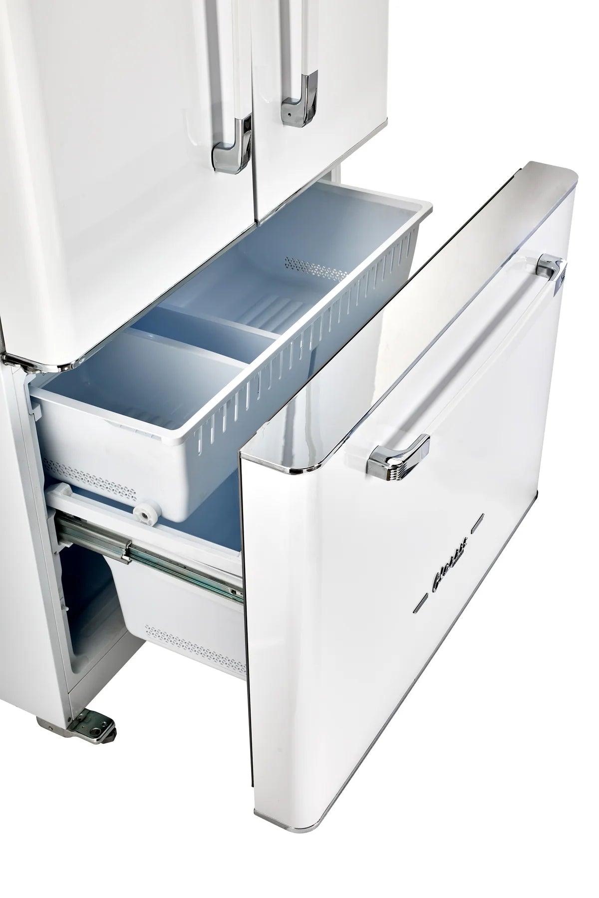 UNIQUE Classic Retro 36-inch 21.4 cu. ft. Frost Free French Door Counter Depth Refrigerator