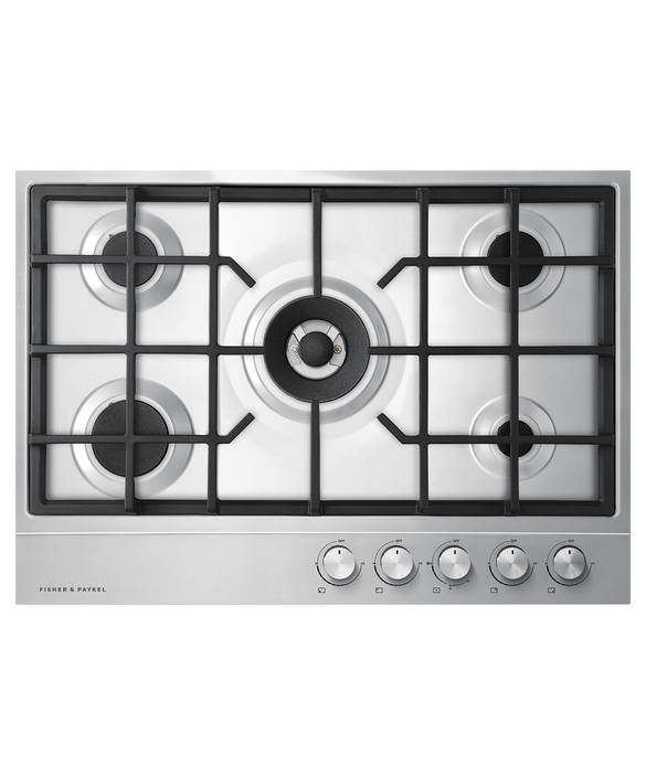 Fisher & Paykel Gas on Steel Cooktop, 36", LPG