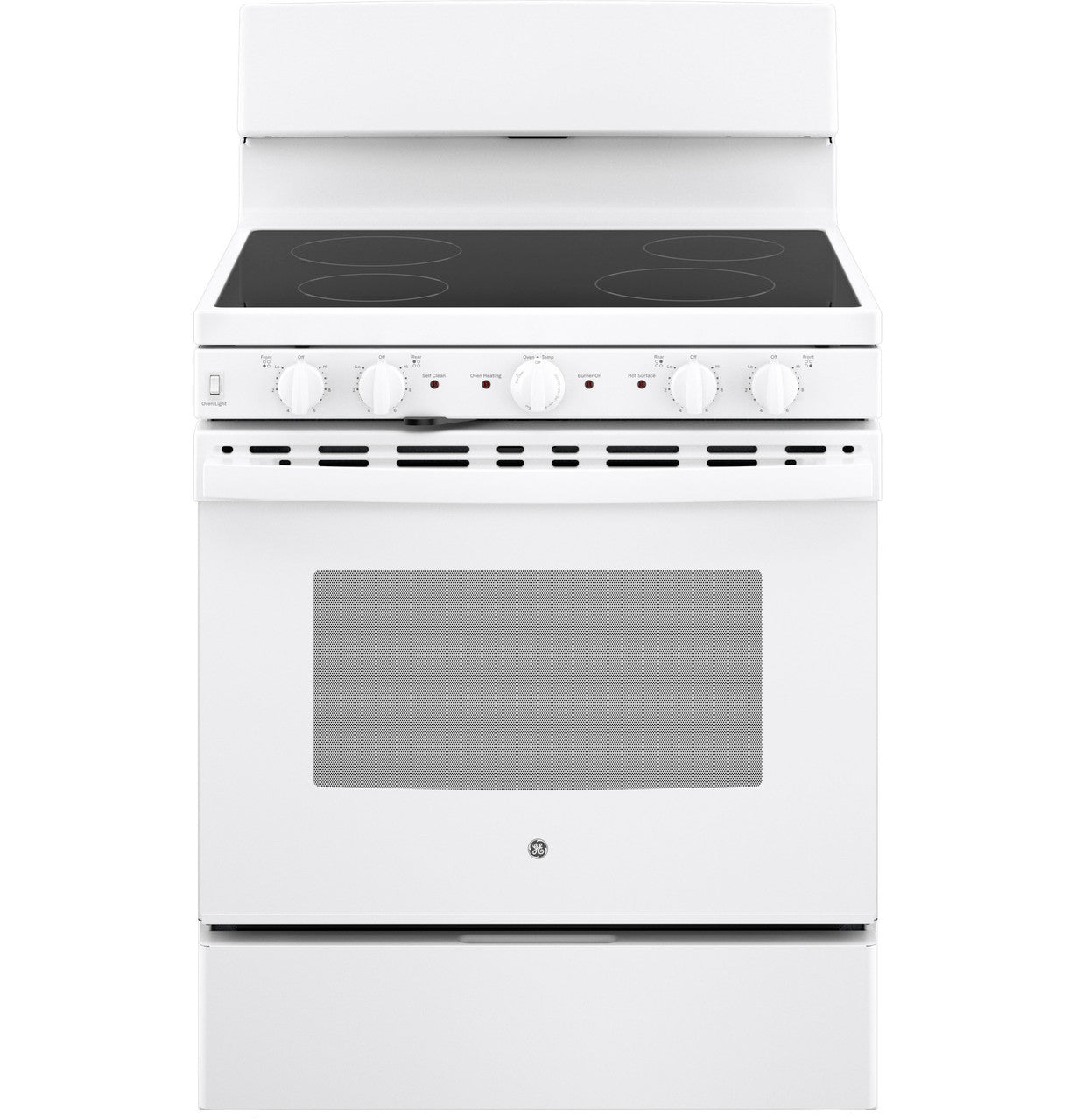 GE 30” Free-standing Electric Radiant Smooth Cooktop Range - White