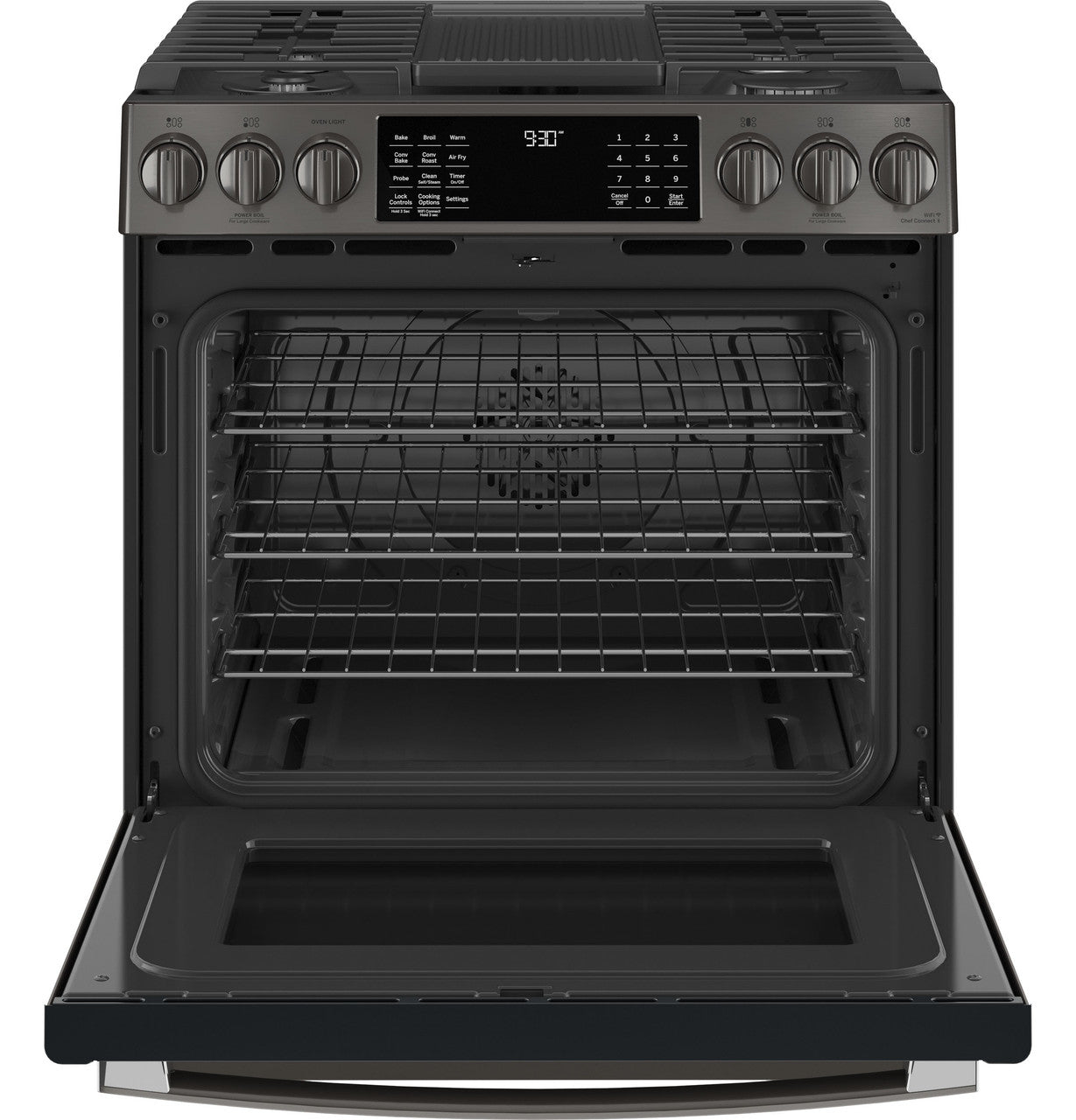 GE Profile™ 30" Smart Slide-In Front-Control Gas Range with No Preheat Air Fry