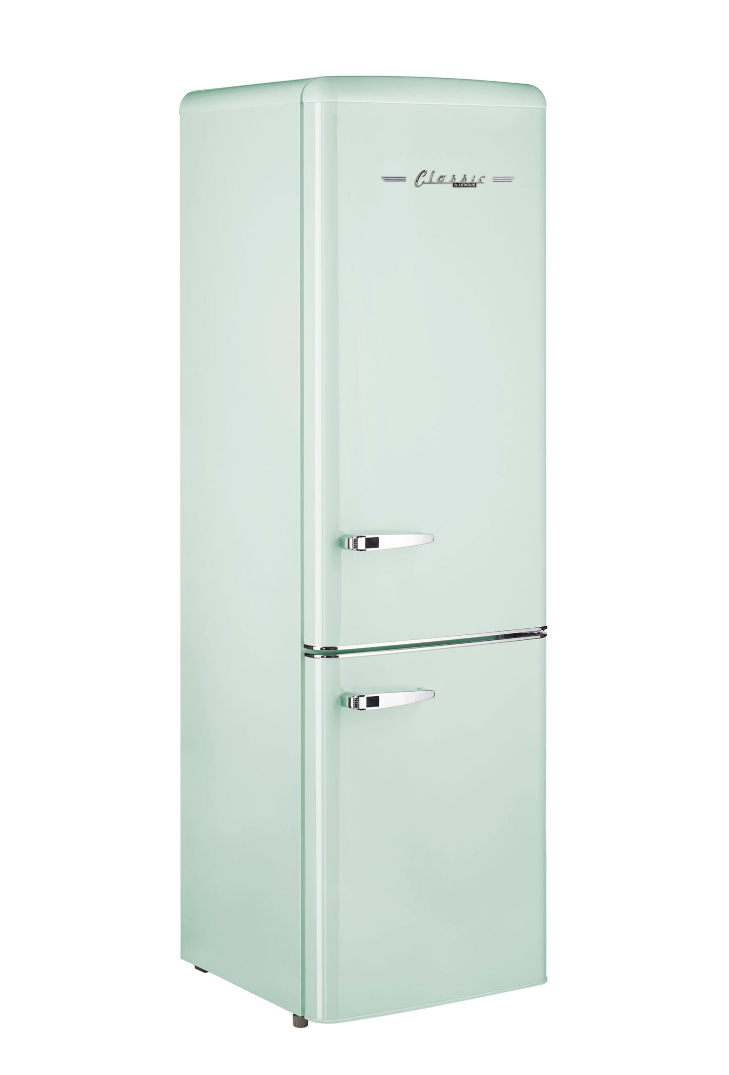 Off-Grid Classic Retro by Unique 10 cu. ft. Solar Powered DC Bottom Mount Refrigerator (Summer Mint Green)