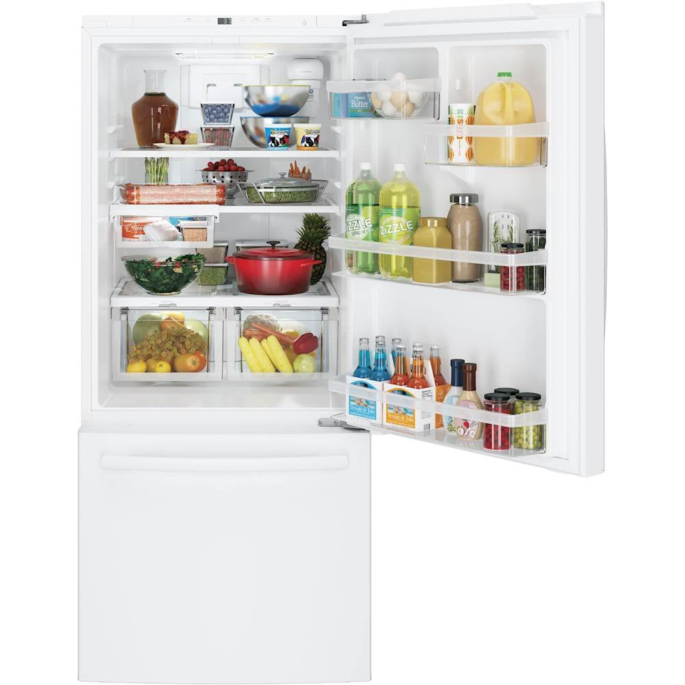 GE® ENERGY STAR® 21.0 Cu. Ft. Bottom-Freezer Refrigerator