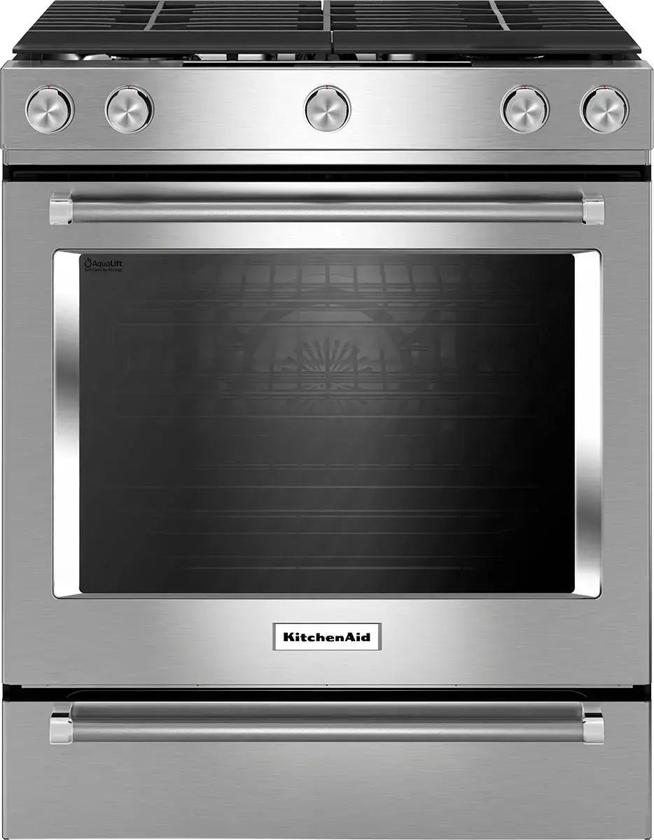 30-Inch 5-Burner Gas Slide-In Convection Range