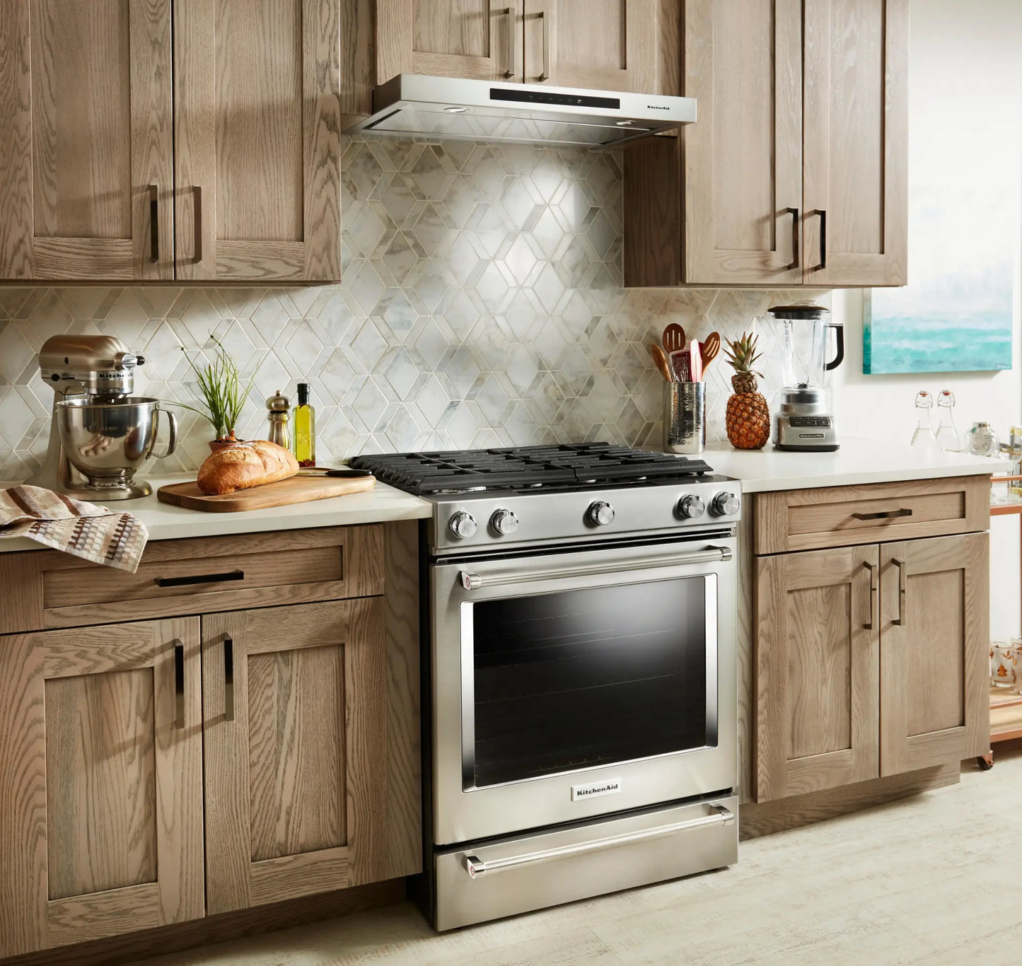 30-Inch 5-Burner Gas Slide-In Convection Range