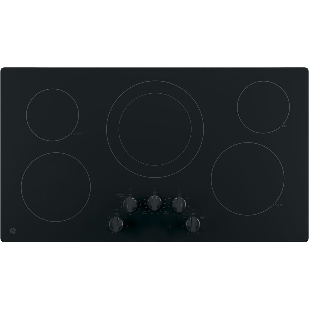 GE® 36" Built-In Knob Control Electric Cooktop