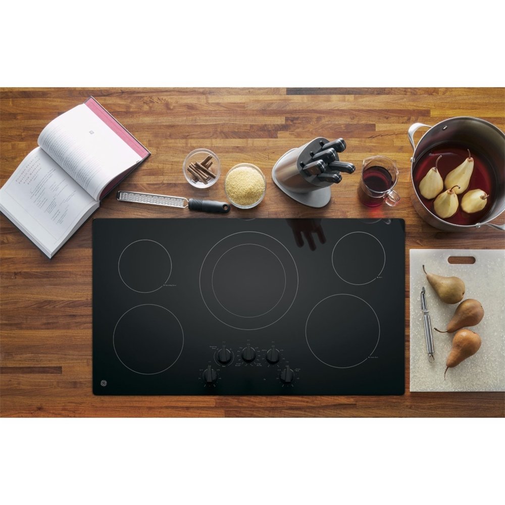 GE® 36" Built-In Knob Control Electric Cooktop