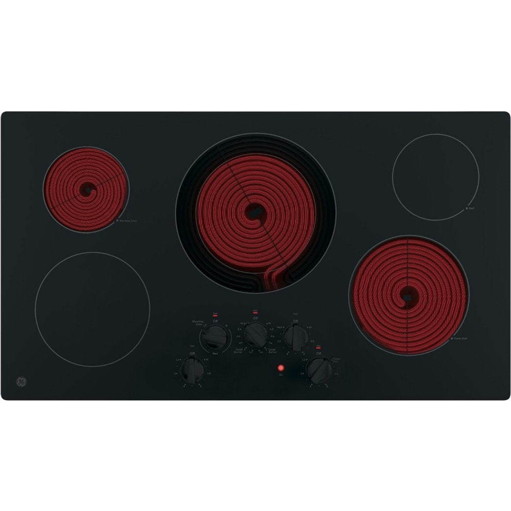 GE® 36" Built-In Knob Control Electric Cooktop