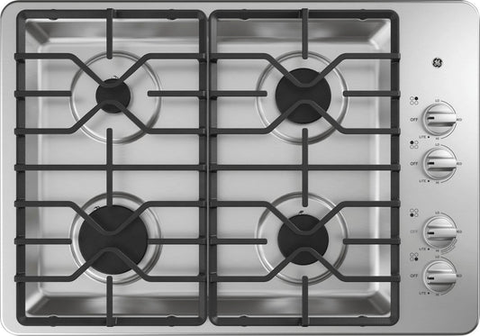 GE® 30" Built-In Gas Cooktop with Dishwasher-Safe Grates