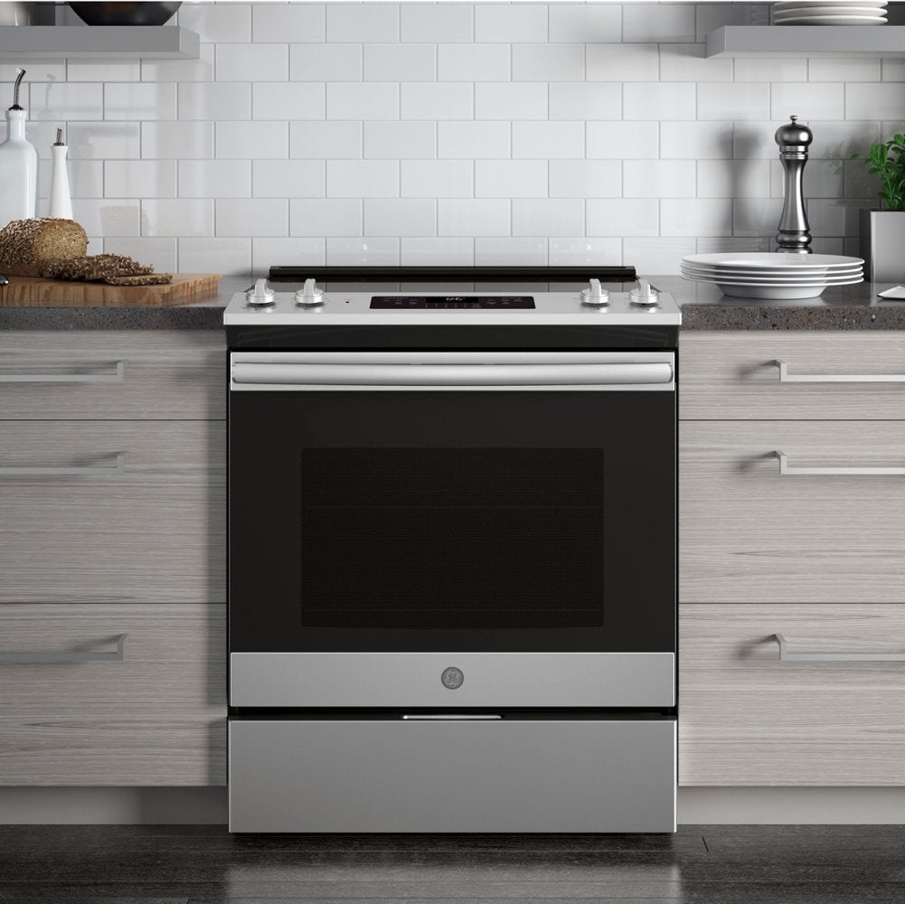 GE® 30" Slide-In Electric Range