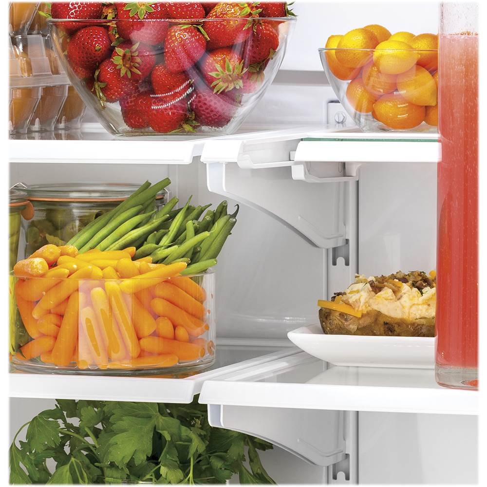 GWE19JGLTFWW GE® ENERGY STAR® 18.6 Cu. Ft. Counter-Depth French-Door Refrigerator