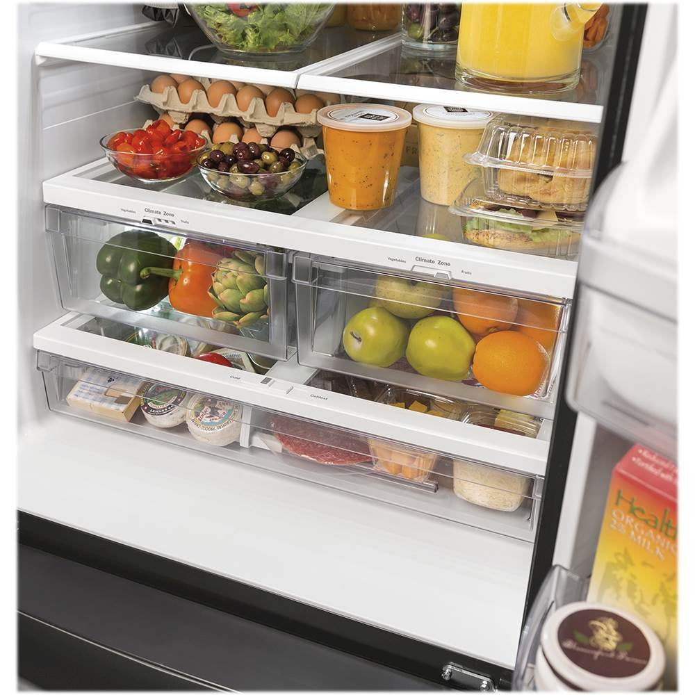 GWE19JGLTFWW GE® ENERGY STAR® 18.6 Cu. Ft. Counter-Depth French-Door Refrigerator