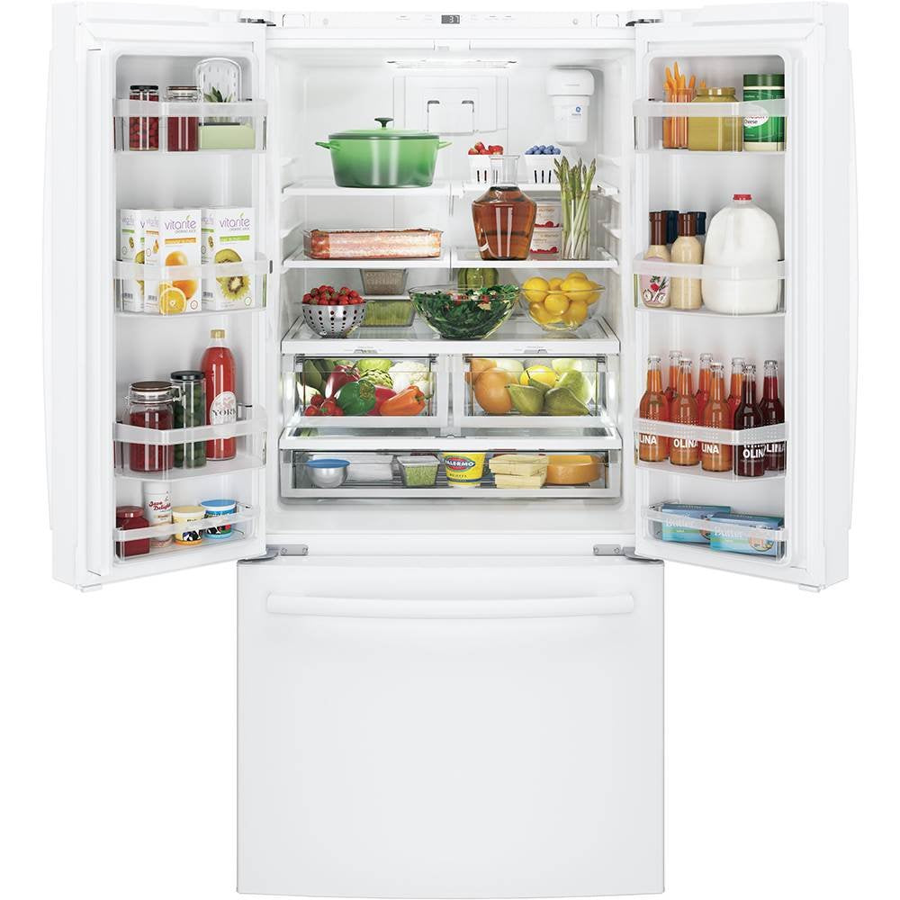 GWE19JGLTFWW GE® ENERGY STAR® 18.6 Cu. Ft. Counter-Depth French-Door Refrigerator