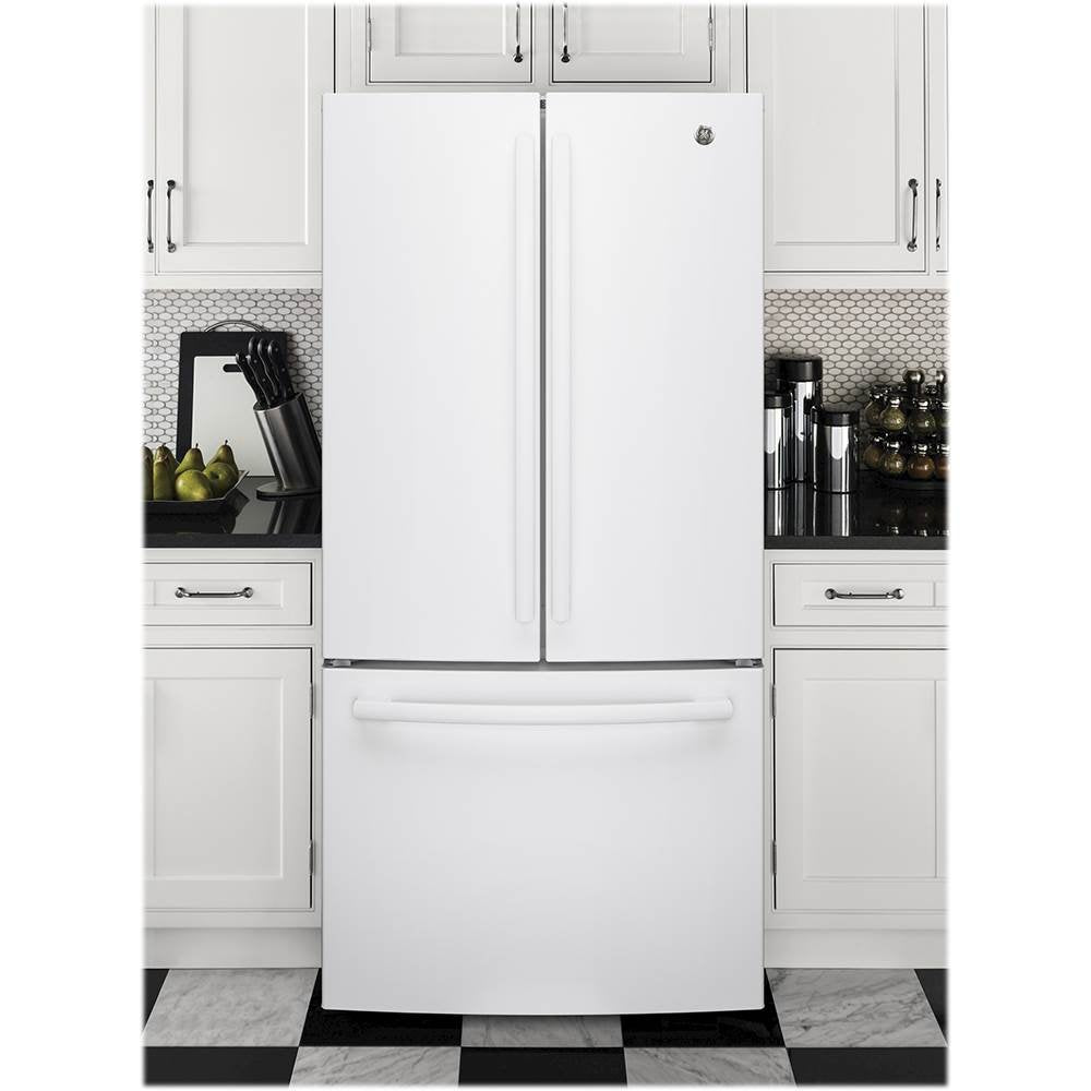 GWE19JGLTFWW GE® ENERGY STAR® 18.6 Cu. Ft. Counter-Depth French-Door Refrigerator