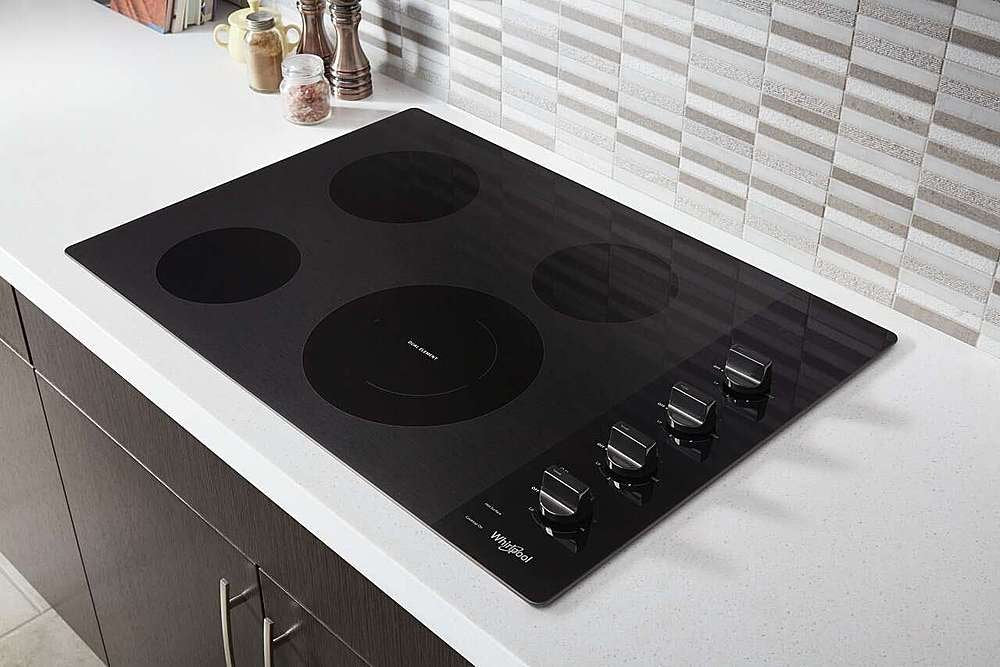 30-inch Electric Ceramic Glass Cooktop with Dual Radiant Element