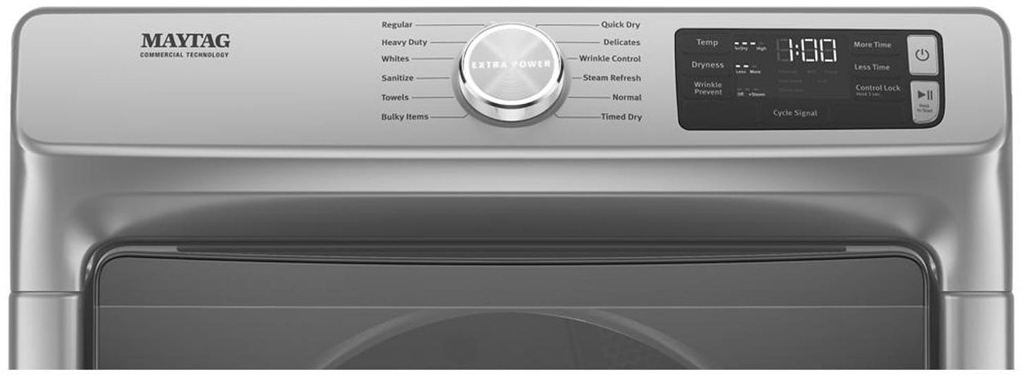 FRONT LOAD ELECTRIC DRYER WITH EXTRA POWER AND QUICK DRY CYCLE - 7.3 CU. FT.