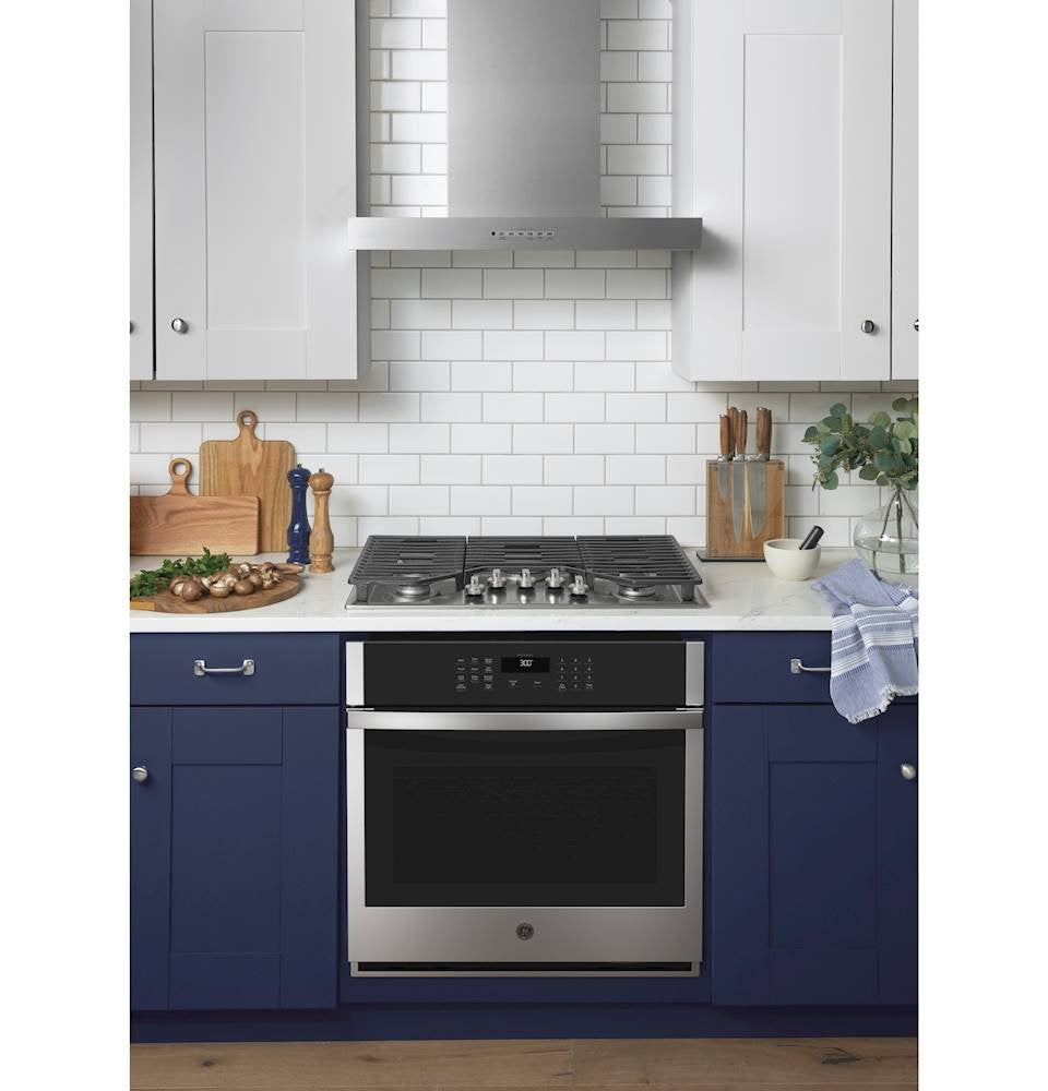 GE® 30" Smart Built-In Self-Clean Single Wall Oven with Never-Scrub Racks