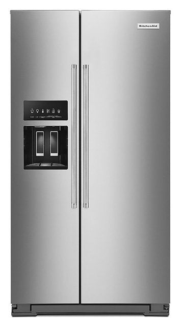 24.8 cu ft. Side-by-Side Refrigerator with Exterior Ice and Water and PrintShield™