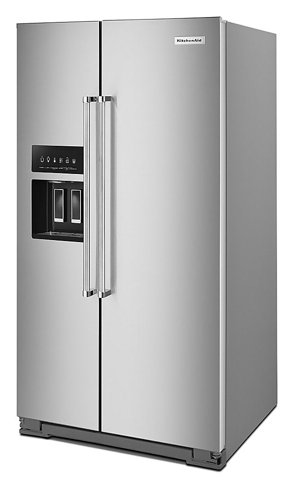 24.8 cu ft. Side-by-Side Refrigerator with Exterior Ice and Water and PrintShield™