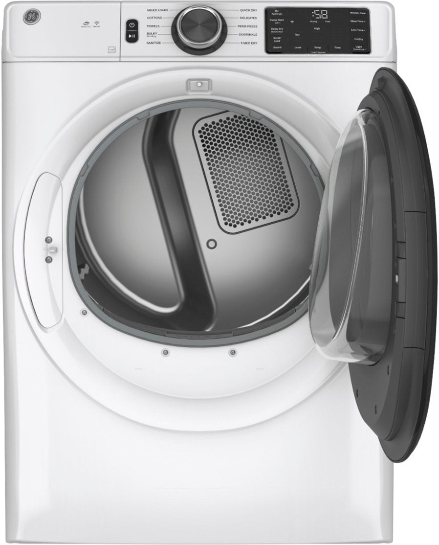 GE® 7.8 cu. ft. Capacity Smart Front Load Electric Dryer with Sanitize Cycle