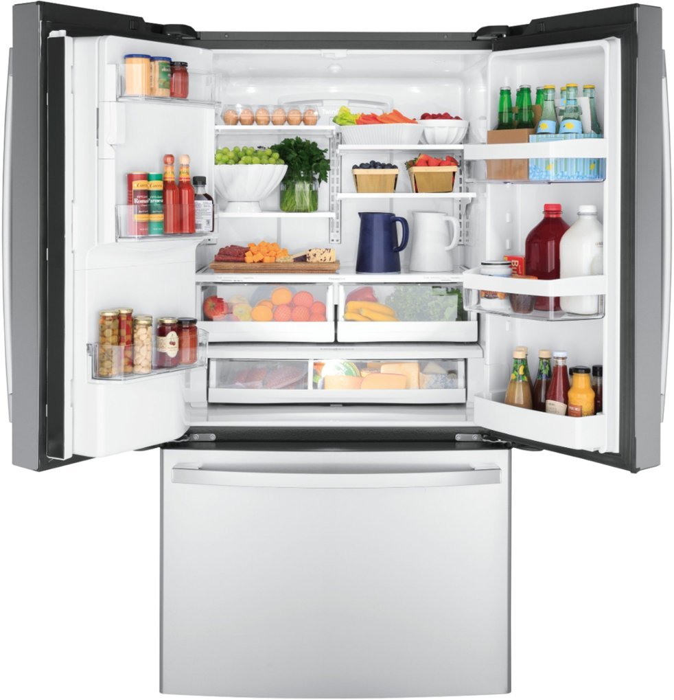 GE® ENERGY STAR® 22.1 Cu. Ft. Counter-Depth Fingerprint Resistant French-Door Refrigerator