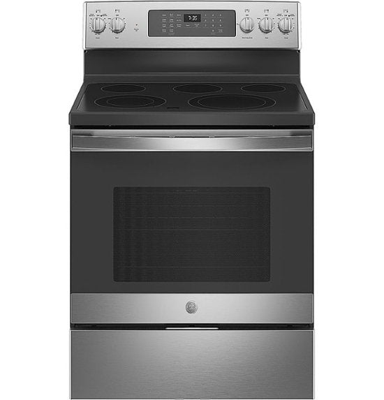 GE® 30" Free-Standing Electric Convection Range with No Preheat Air Fry