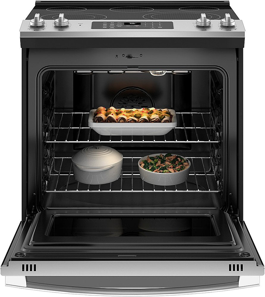 GE® 30" Slide-In Electric Convection Range with No Preheat Air Fry