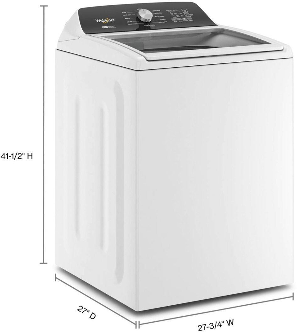 4.7–4.8 Cu. Ft. Top Load Washer with 2 in 1 Removable Agitator