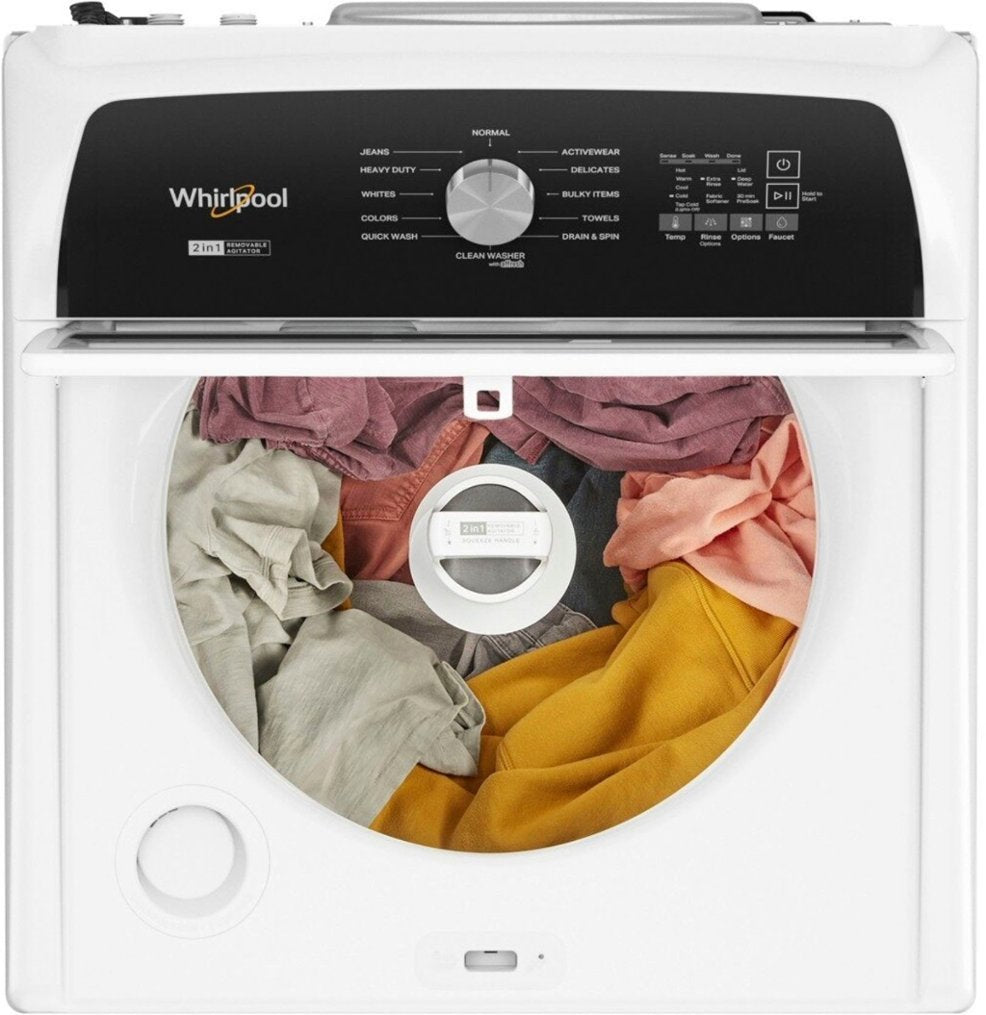 4.7–4.8 Cu. Ft. Top Load Washer with 2 in 1 Removable Agitator