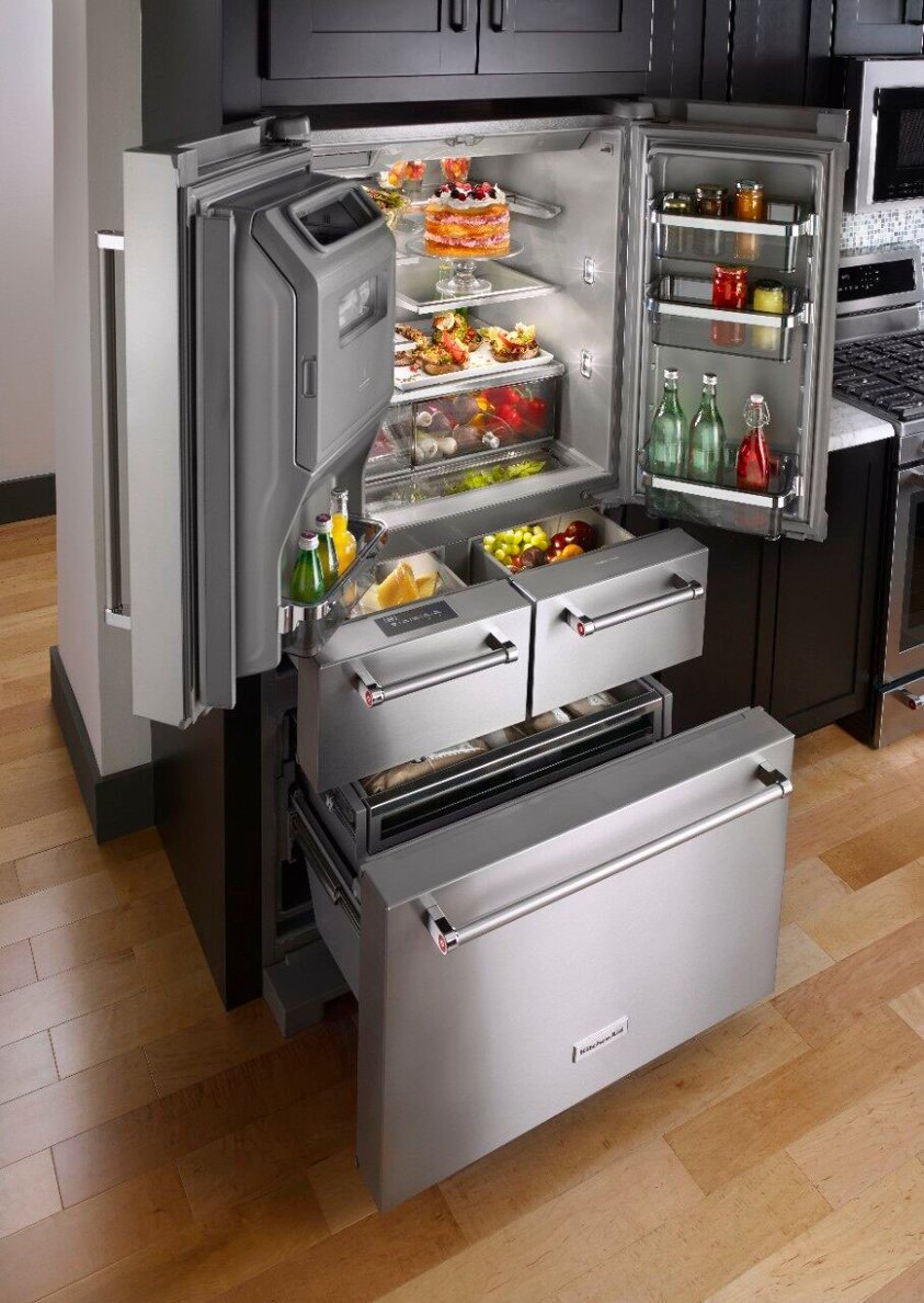 25.8 Cu. Ft. 36" Multi-Door Freestanding Refrigerator with Platinum Interior Design