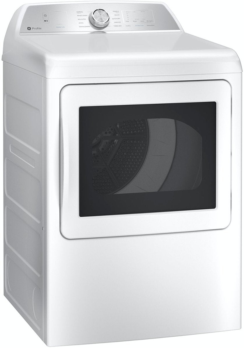 GE Profile™ 7.4 cu. ft. Capacity aluminized alloy drum Electric Dryer with Sanitize Cycle and Sensor Dry