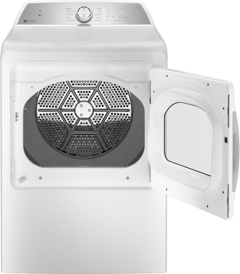 GE Profile™ 7.4 cu. ft. Capacity aluminized alloy drum Electric Dryer with Sanitize Cycle and Sensor Dry