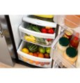 GE - 25.3 Cu. Ft. Side-by-Side Refrigerator with External Ice & Water Dispenser - High Gloss Black