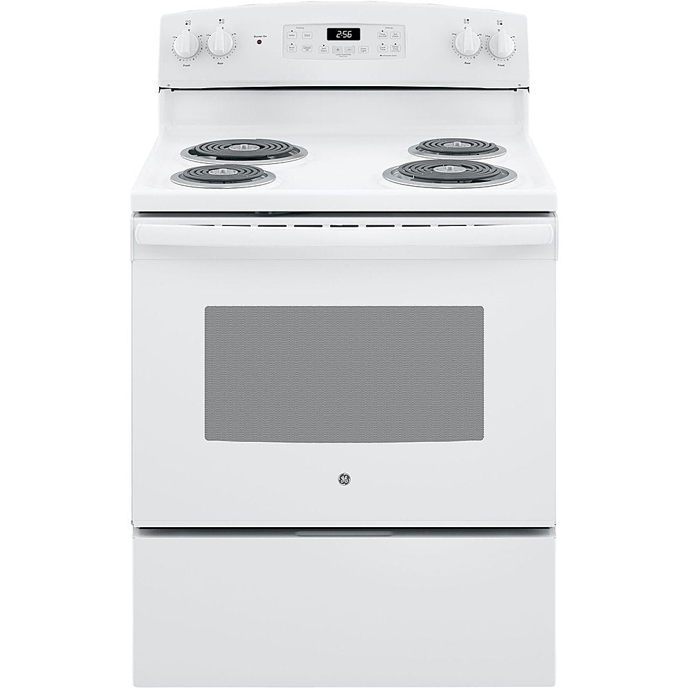 GE - 5.0 Cu. Ft. Self-Cleaning Freestanding Electric Range - White