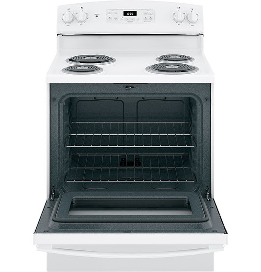 GE - 5.0 Cu. Ft. Self-Cleaning Freestanding Electric Range - White