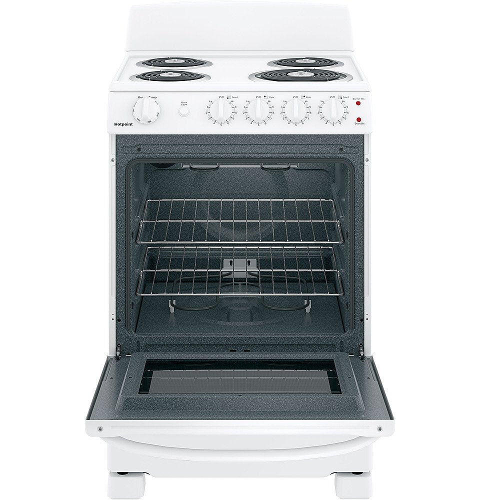 HOTPOINT® 24" ELECTRIC FREE-STANDING FRONT-CONTROL RANGE