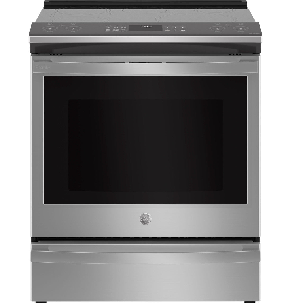 GE Profile™ 30" Smart Slide-In Fingerprint Resistant Front-Control Induction and Convection Range