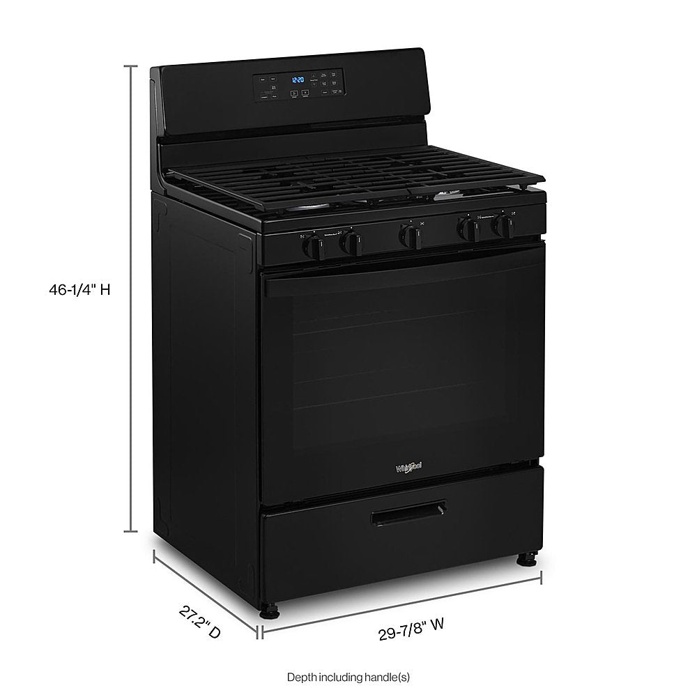 Whirlpool 5.1 Cu. Ft. Freestanding Gas Range With Edge To Edge Cooktop