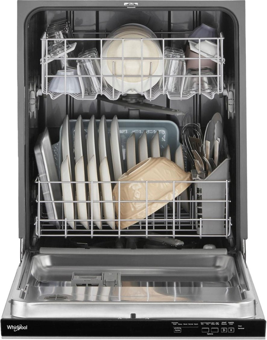 55 dBA Quiet Dishwasher with Boost Cycle and Pocket Handle