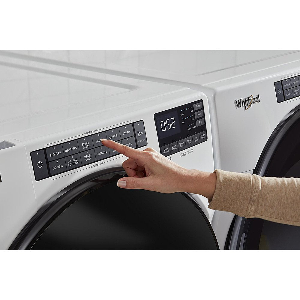 Whirlpool - 5.0 Cu. Ft. High-Efficiency Stackable Front Load Washer with Tumble Fresh - White