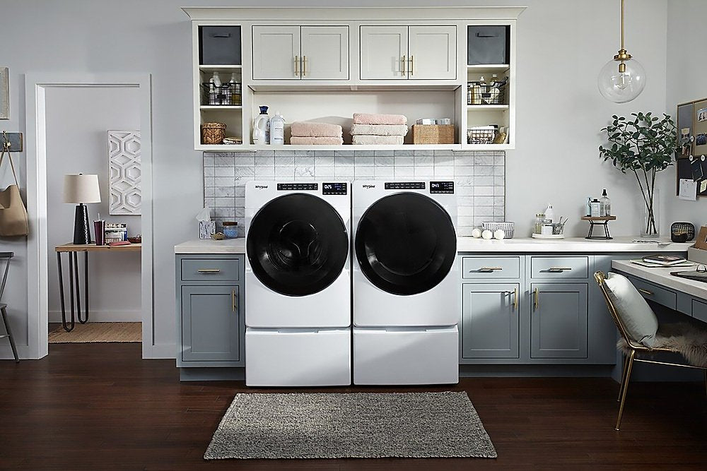 Whirlpool - 5.0 Cu. Ft. High-Efficiency Stackable Front Load Washer with Tumble Fresh - White