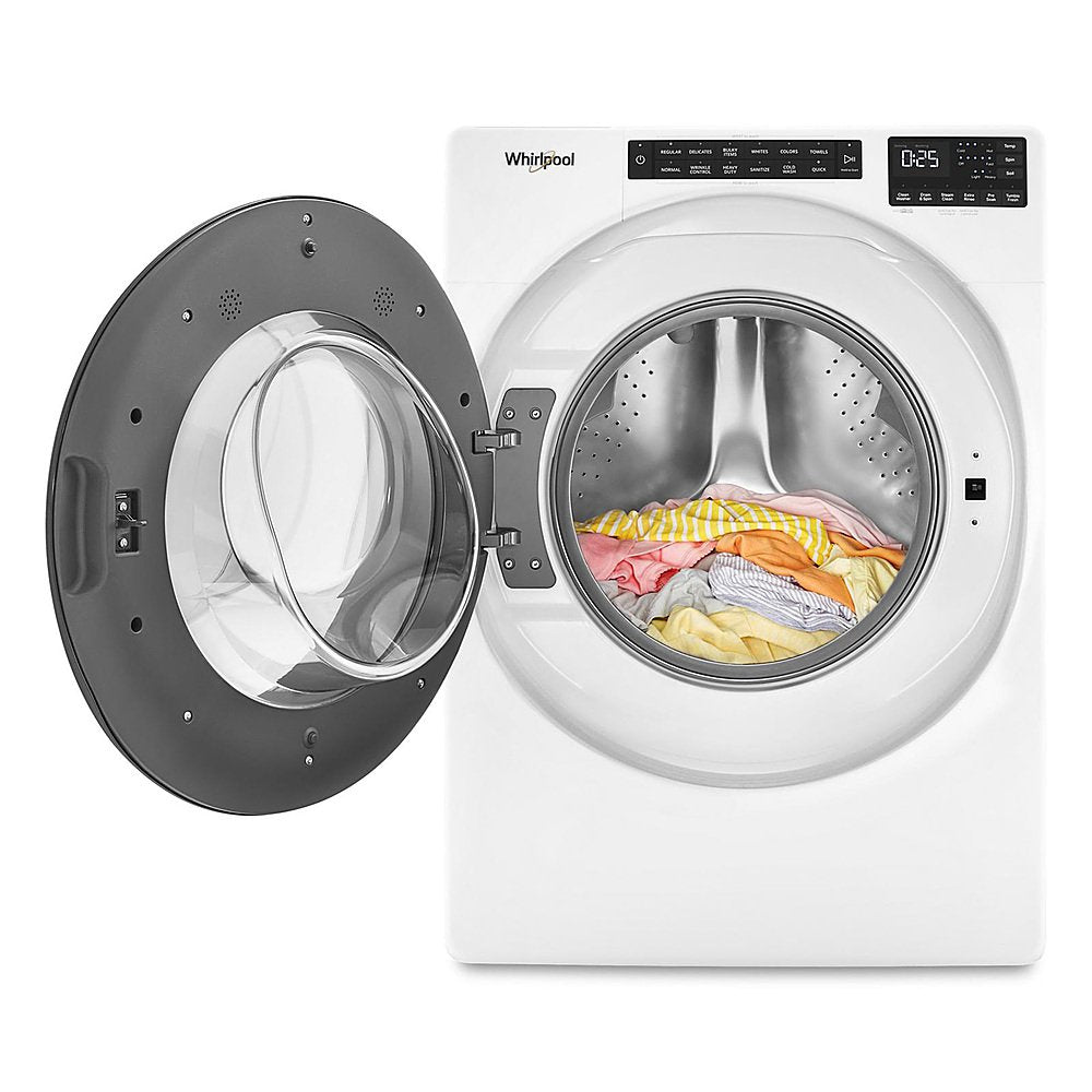 Whirlpool - 5.0 Cu. Ft. High-Efficiency Stackable Front Load Washer with Tumble Fresh - White