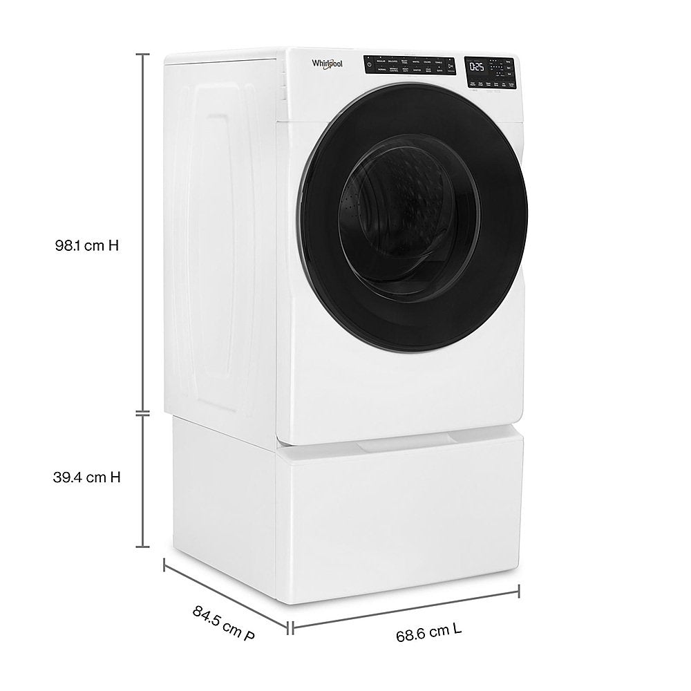 Whirlpool - 5.0 Cu. Ft. High-Efficiency Stackable Front Load Washer with Tumble Fresh - White