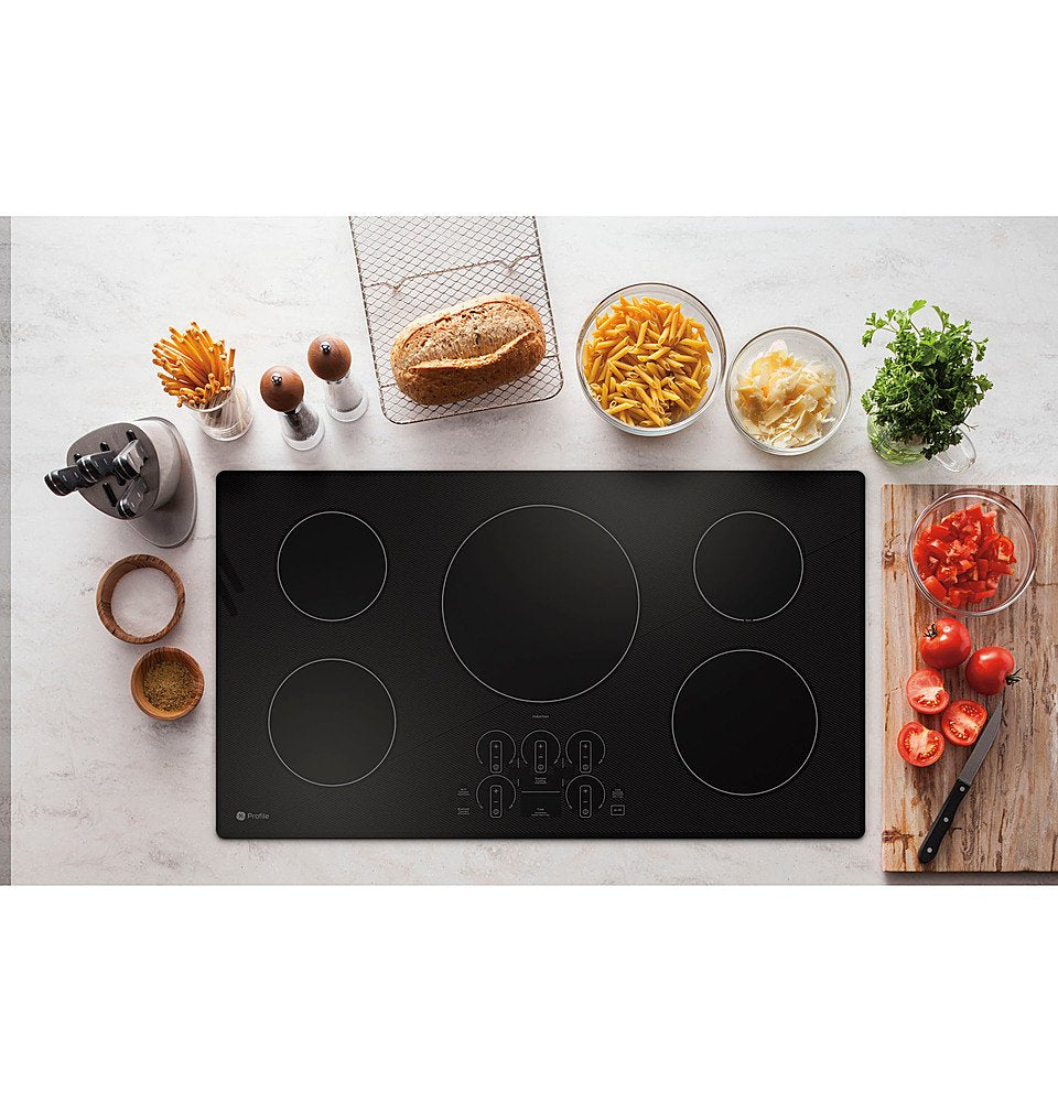 GE Profile - 36" Electric Built In Cooktop - Black