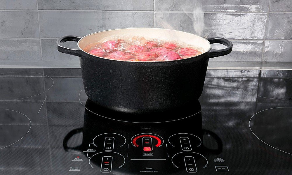 GE Profile - 36" Electric Built In Cooktop - Black