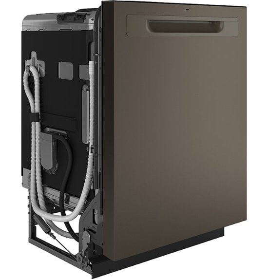 GE - 24" Top Control Smart Built-In Stainless Steel Tub Dishwasher with 3rd Rack and Sanitize Cycle - Stainless Steel Slate