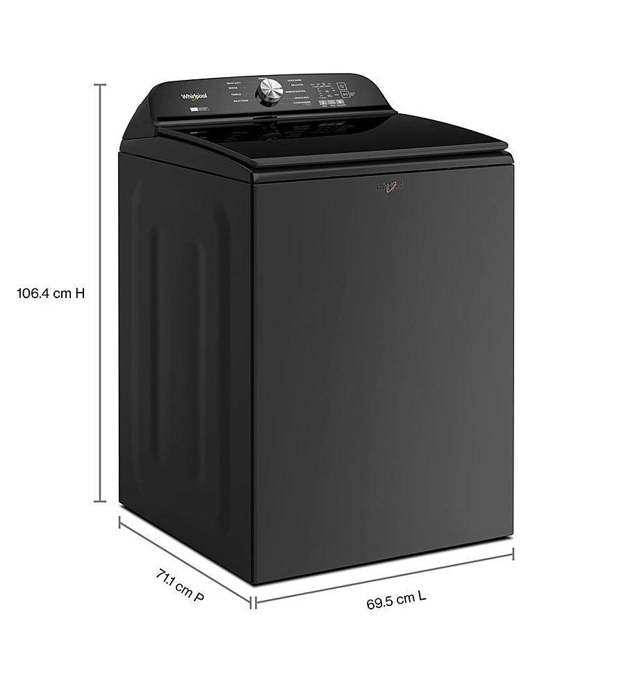 5.2–5.3 Cu. Ft. Whirlpool® Top Load Washer with Removable Agitator