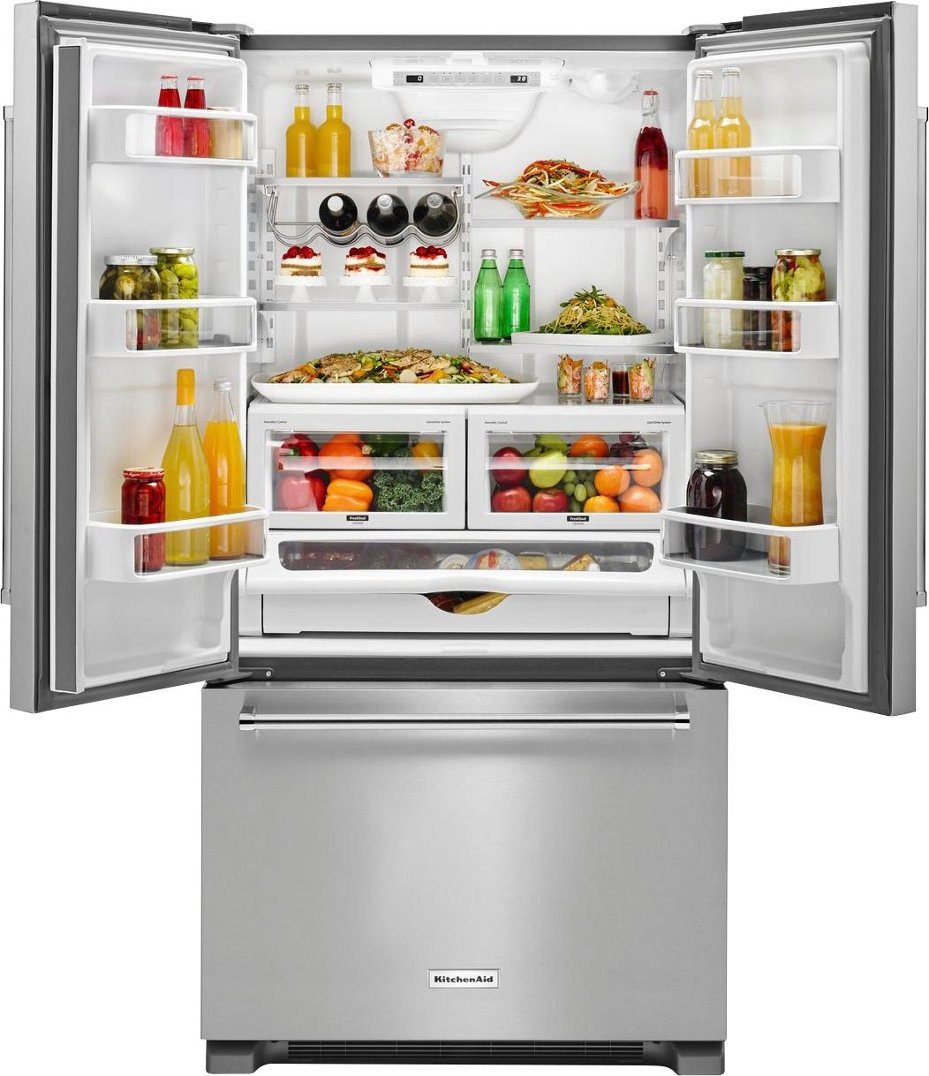 22 cu. ft. 36-Inch Width Counter Depth French Door Refrigerator with Interior Dispense