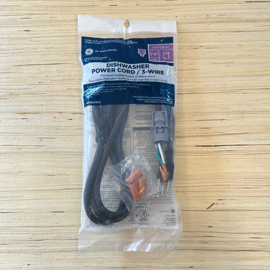 DISHWASHER POWER CORD, 5' 4" WX09X70910