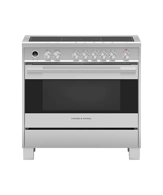 Induction Range, 36", 5 Zones with SmartZone, Self-cleaning